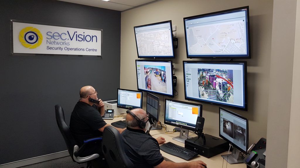 Virtual Guards warn intruder to leave Security Vision Networks