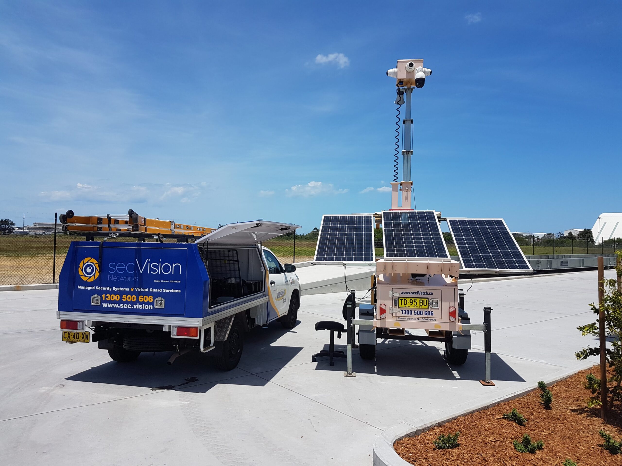 secWatch Mobile CCTV Trailer Security Vision Networks